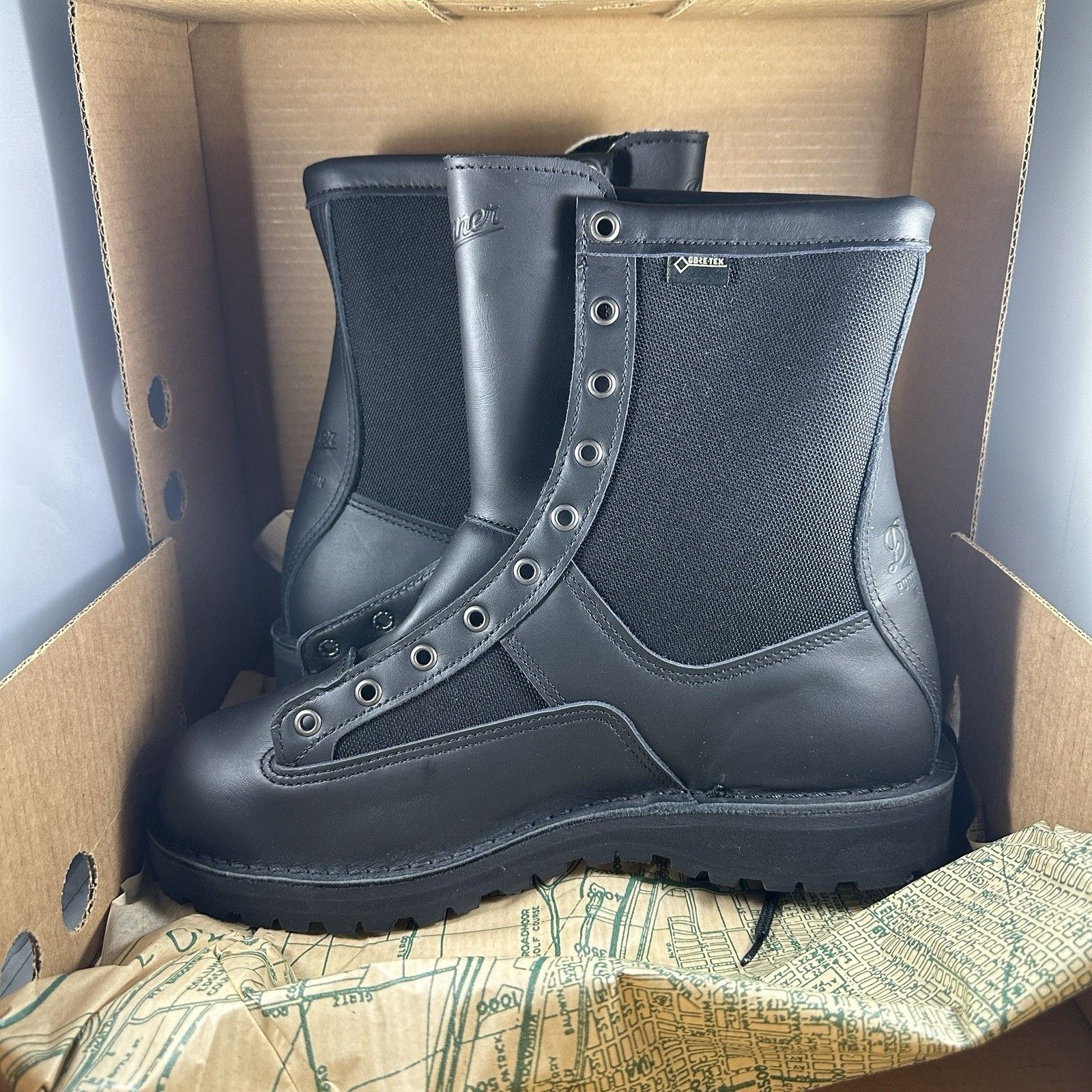 New Danner Acadia Boots Men 10ee Wide Black Goretex Usa 400g Usmc Tactical 22601